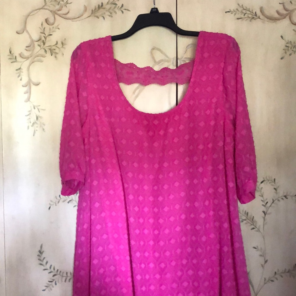 Hot pink dress